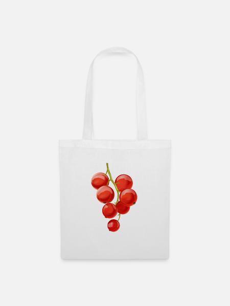 Ribisel Beeren Obst Frucht - Stoffbeutel - Weiß