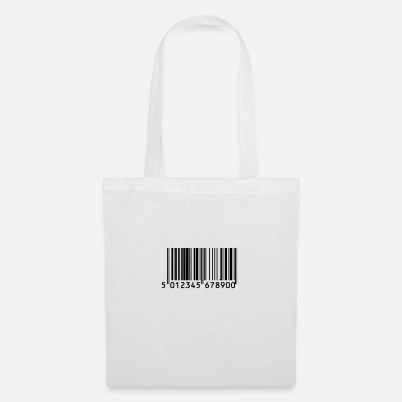 BARCODE - Tote Bag - white