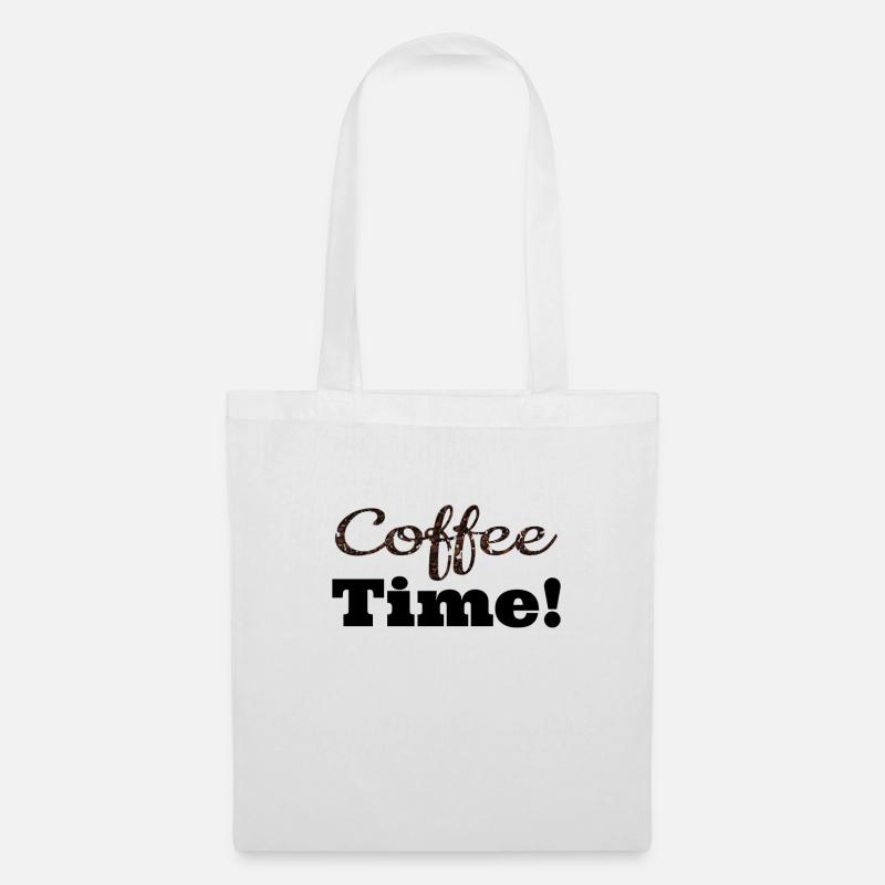 Café temps café d - Sac en tissu - blanc
