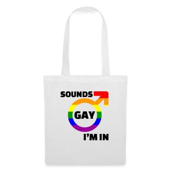 Paix mondiale femmes droits humains non gay gay lesbienne - Sac en tissu - blanc - Devant