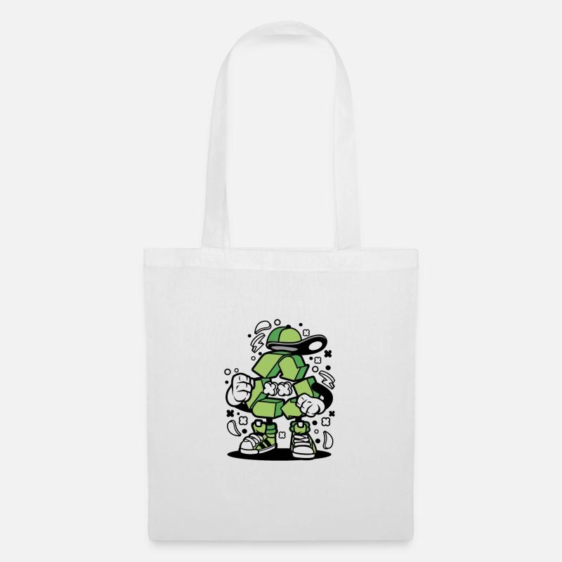 mr recycle environment - Tote Bag - white