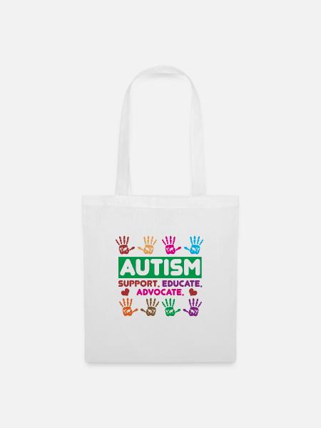Autism Support Educate Advocate - Stoffbeutel - Weiß