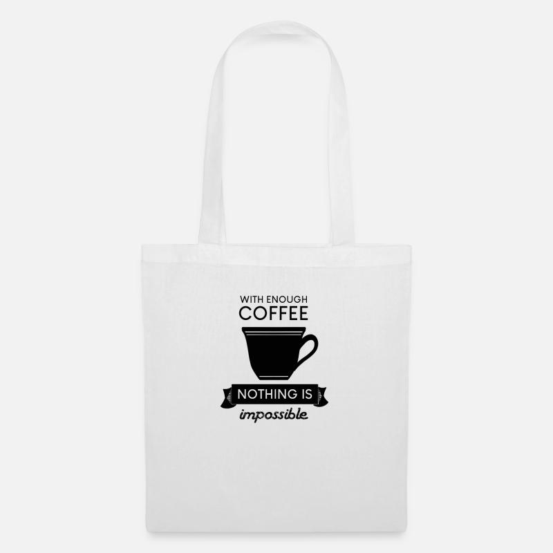 coffee Kaffee - Stoffbeutel - Weiß