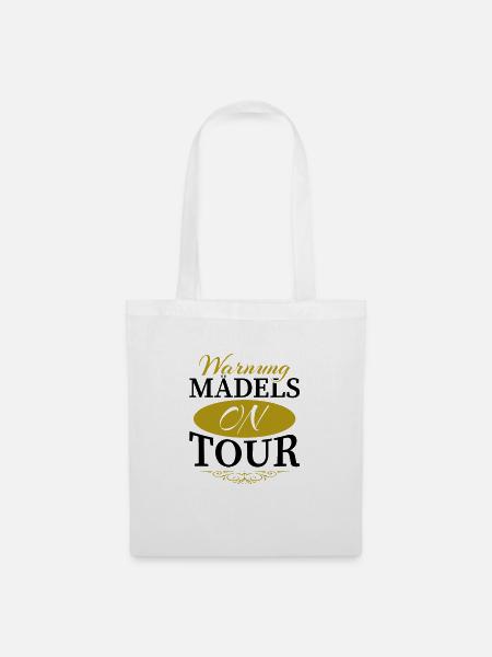Mädels on Tour Mädelstrip Girls Trip Mädelstour - Stoffbeutel - Weiß