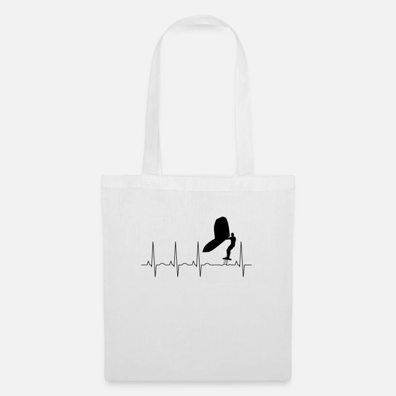 Wingfoiler Pulse Frequency - Tote Bag - white