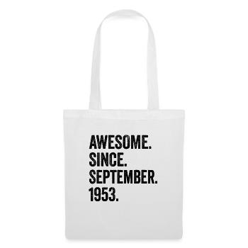 70 Years Old Awesome Since September 1953 70th - Tote Bag - white - Front