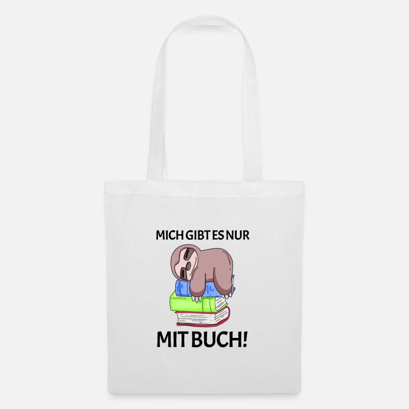 Buch Spruch Bücher lesen Leser Geschenk - Stoffbeutel - Weiß