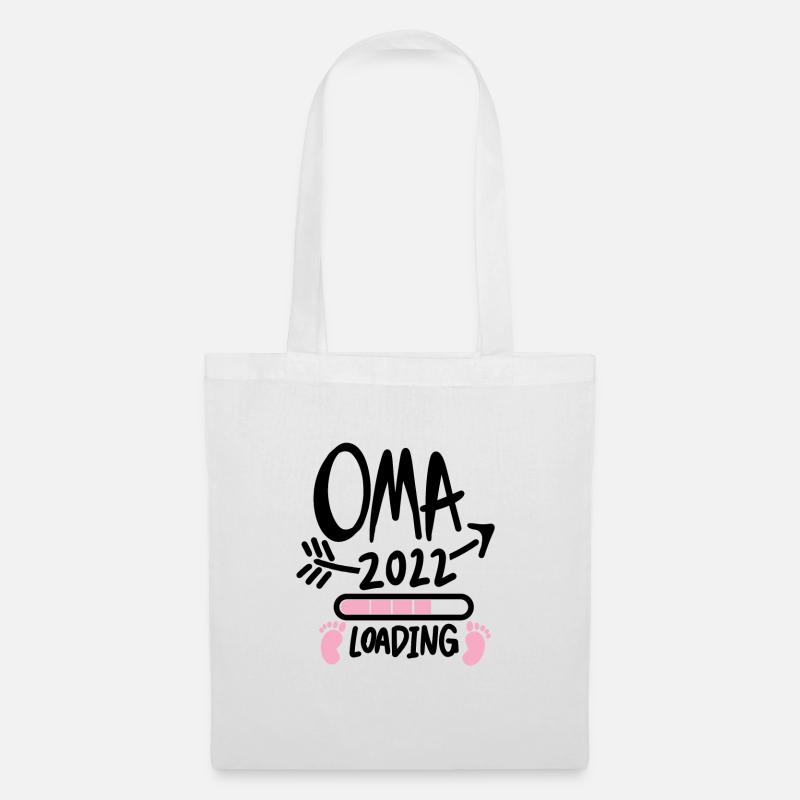 Oma 2022 - Werdende Oma 2022 - Stoffbeutel - Weiß