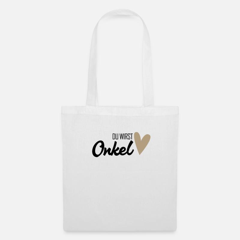 Onkel - Onkel werden - Stoffbeutel - Weiß