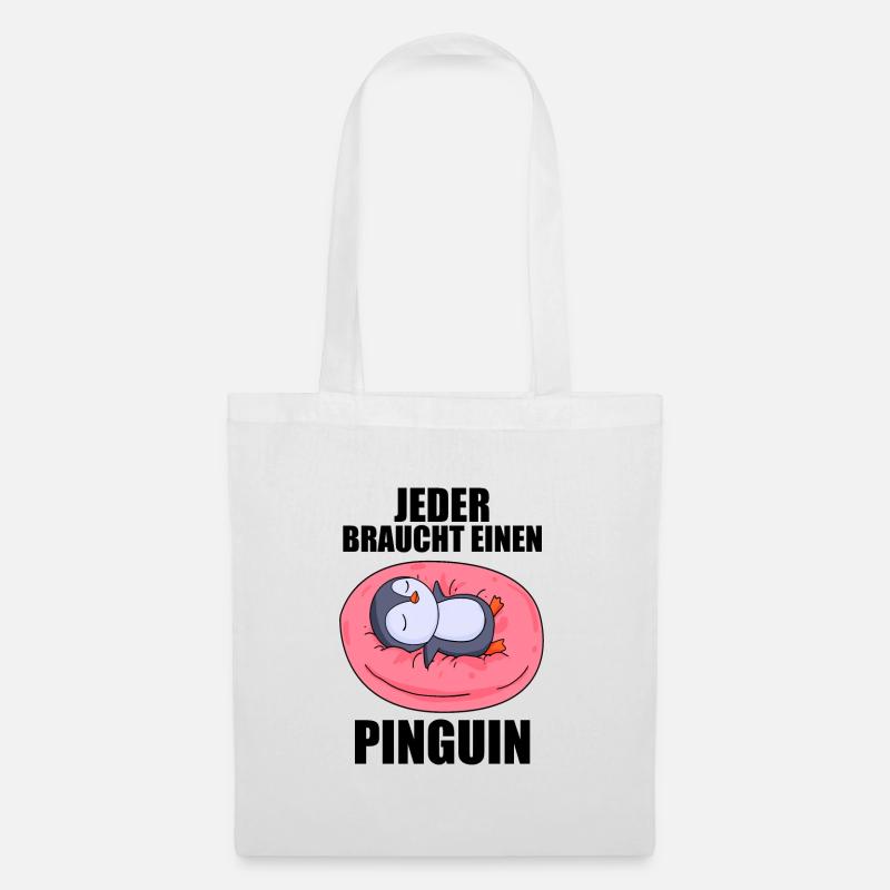 Pinguin Pinguine - Stoffbeutel - Weiß