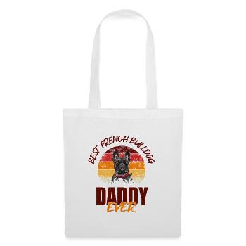 Best French Bulldog Daddy - Tote Bag - white - Front