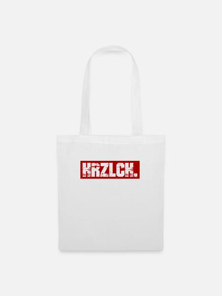 Gute Laune Und Herzlichkeit - Stoffbeutel - Weiß