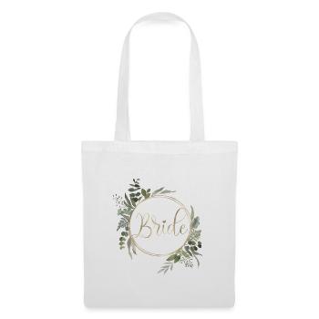 Équipe Bride! Cercle d’eucalyptus - Sac en tissu - blanc - Devant