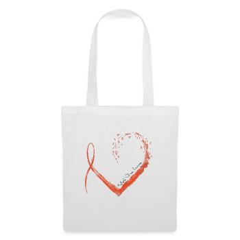 Ribbon Heart Multiple Sclerosis Awareness - Tote Bag - white - Front