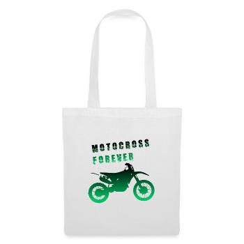 Motocross Forever / Motocross für immer - Stoffbeutel - Weiß - Vorne