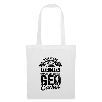 Geocaching Geschenk - Stoffbeutel - Weiß - Vorne