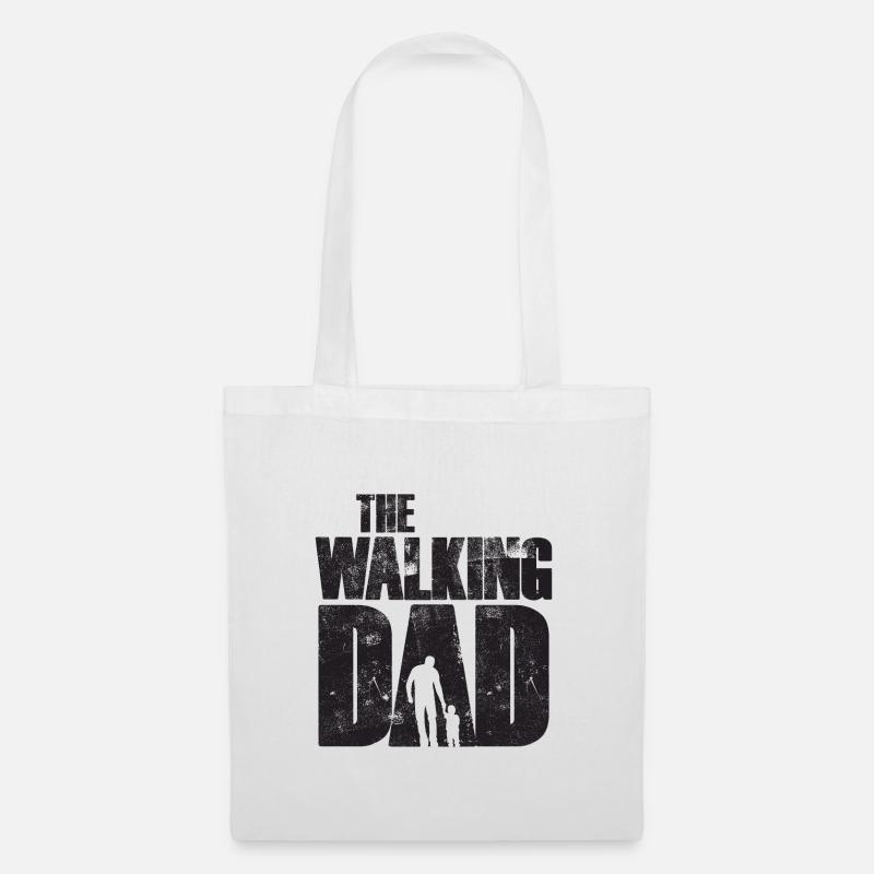 The Walking Dad Vater - Stoffbeutel - Weiß