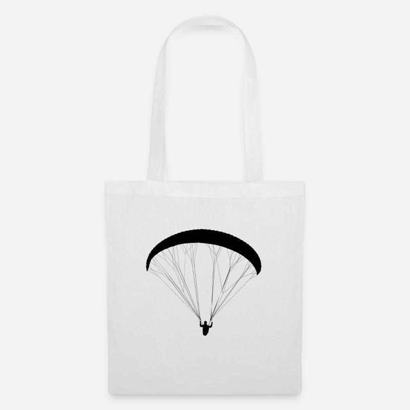 Gleitschirm Fliegen Paraglider Pilot Paragliding - Stoffbeutel - Weiß
