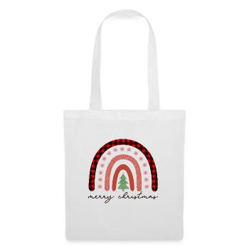 Joyeux Noël, Noël, vacances, jours fériés - Sac en tissu - blanc - Devant