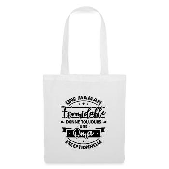 Maman formidable donne Oma Exceptionnelle - Sac en tissu - blanc - Devant