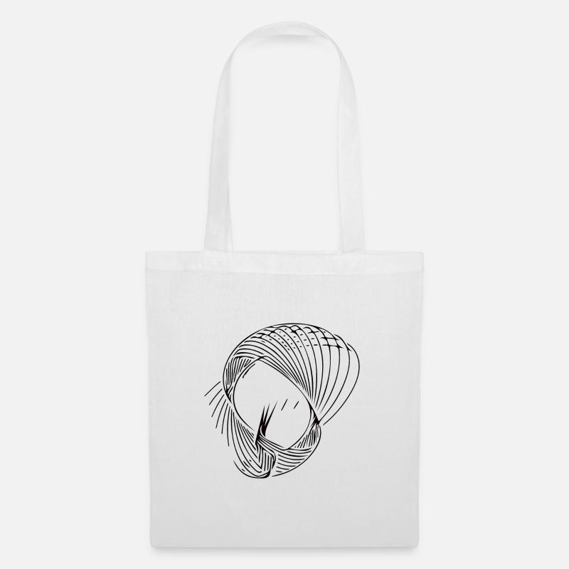 Geometric circle lines - Tote Bag - white