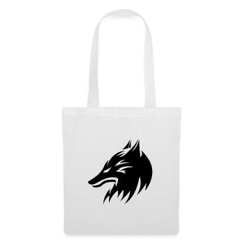 Wolf Head Portrait Tattoo Style - Tote Bag - white - Front