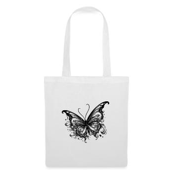 Pretty Tattoo Kids Lines Style Butterfly - Tote Bag - white - Front
