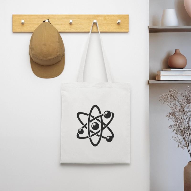 Atomic Nucleus Physics Atom Electron Atomic Model Tote Bag