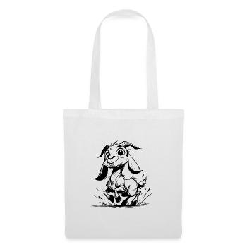Petits enfants chèvre petite chèvre sautillante - Sac en tissu - blanc - Devant