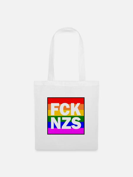 Fck nzs - Stoffbeutel - Weiß