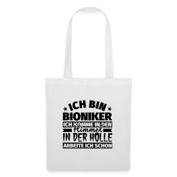 Bioniker Geschenk lustig Himmel Hölle - Stoffbeutel - Weiß - Vorne