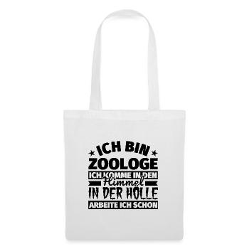 Zoologe Geschenk lustig Himmel Hölle - Stoffbeutel - Weiß - Vorne