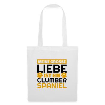 Clumber-Spaniel Geschenke lustig - Stoffbeutel - Weiß - Vorne