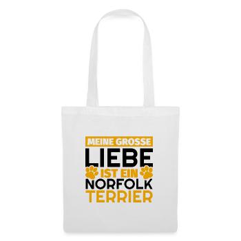 Norfolk-Terrier Geschenke lustig - Stoffbeutel - Weiß - Vorne