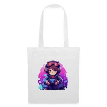 Le jeu est ma vie - Sac en tissu - blanc - Devant