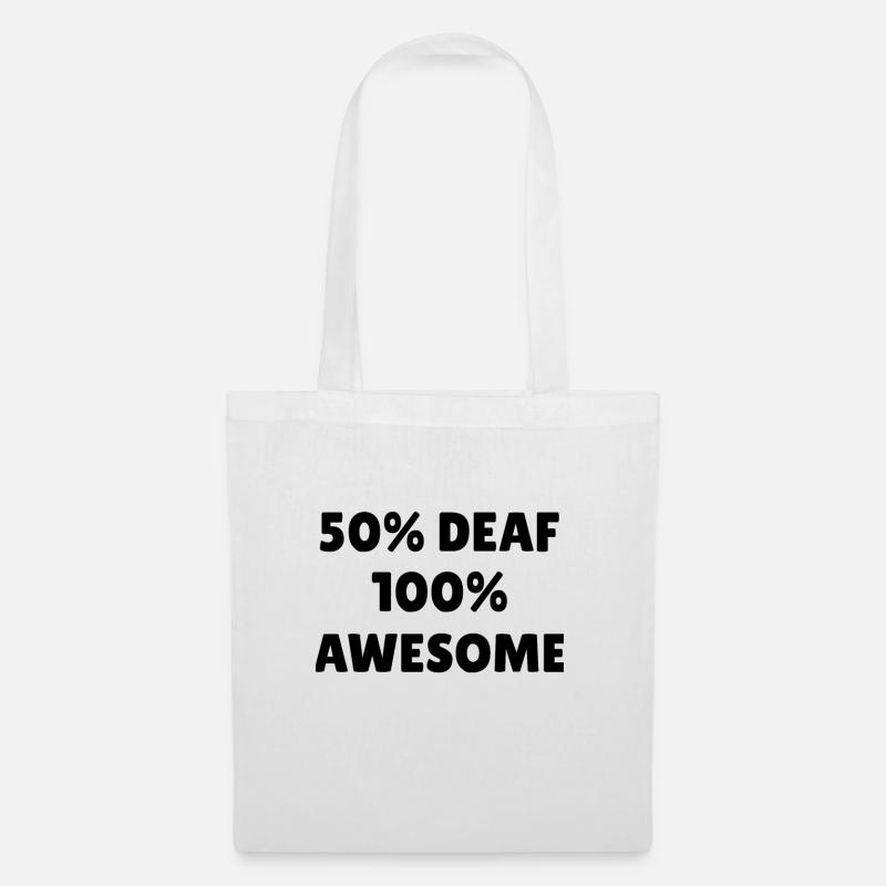 One sided deafness gift | Deaf on one side - Tote Bag - white