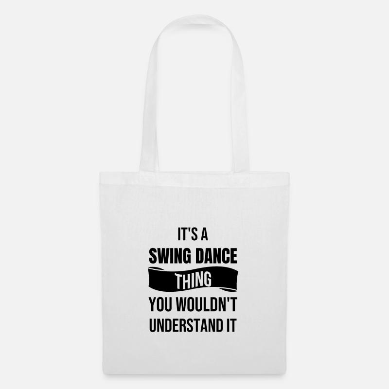 Swing Dance Geschenk Jitterbug Swing Tänzer - Stoffbeutel - Weiß
