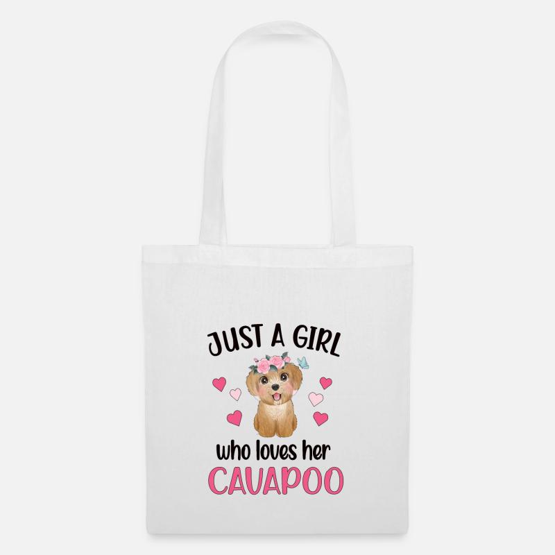Cavapoo Girl Cavoodle Dog Mom Cavapoo Sweet - Tote Bag - white