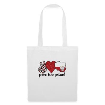 Fier Polonais Drapeau Racines Polonaises - Sac en tissu - blanc - Devant