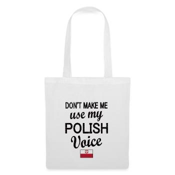 Fier Polonais Drapeau Racines Polonaises - Sac en tissu - blanc - Devant