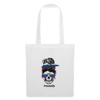 Proud Russian Russia Flag Russian Roots - Tote Bag - white - Front