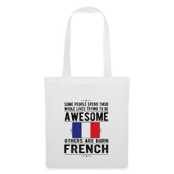 Français France Drapeau Français origine - Sac en tissu - blanc - Devant