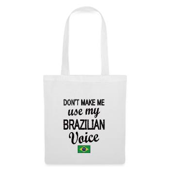 Brasilianer Brasilien Brasilianische Wurzeln - Stoffbeutel - Weiß - Vorne