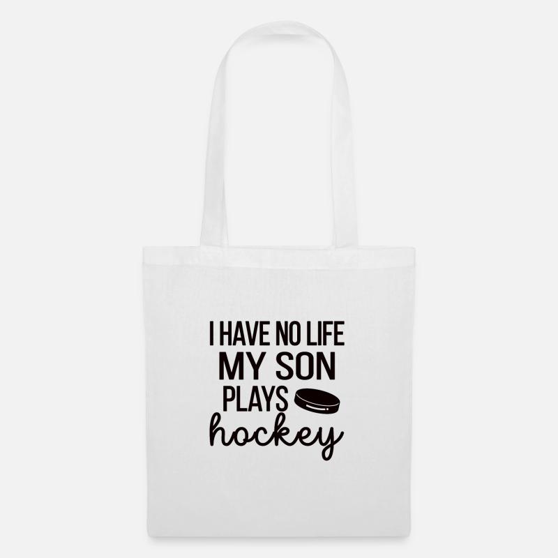 Eishockey Mama Stolze Mutter Eishockeyspieler Mama - Stoffbeutel - Weiß