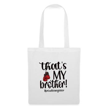 Boxe Sœur Fière Boxe Sœur Boxer Cadeau - Sac en tissu - blanc - Devant