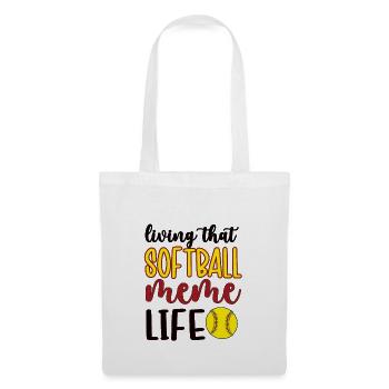 Fier Meme Grandma From Softball Player Softball Meme - Sac en tissu - blanc - Devant