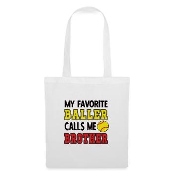 Softball Brother Of A Softball Player Bro Gifts - Stoffbeutel - Weiß - Vorne