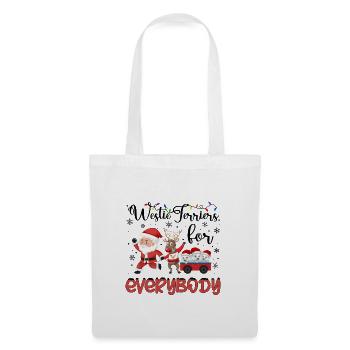 Westie Christmas Golden Dog Gift - Tote Bag - white - Front
