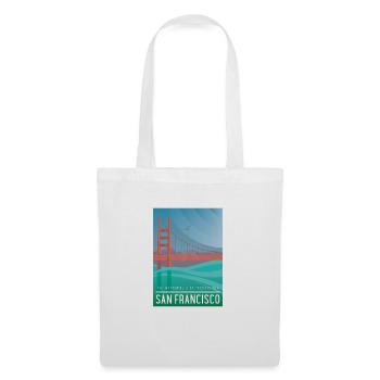 San Francisco Golden Gate Bridge - Sac en tissu - blanc - Devant