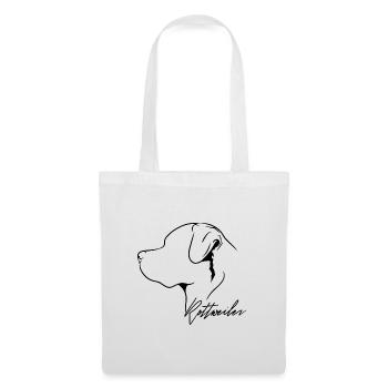 Rottweiler Profil Chiens Chien Wilsigns - Sac en tissu - blanc - Devant